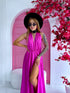 Long dress "SIEVIŠĶĪBA" - LIGHT FUCHSIA